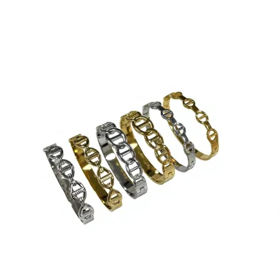 Cross-border Best-selling Womens H-brand Pig-nose Bracelet Lightweight High-end Polished Tungsten Electroplated Long-lasting