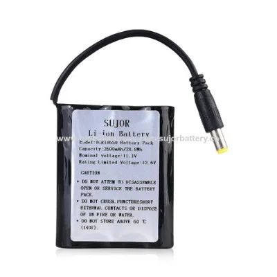 Lithium ion battery 11.1V 18650 2600mAh 3S1P lithium battery li-ion battery pack customized battery