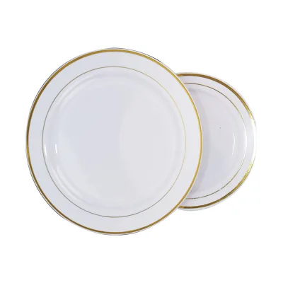 Manufacturer Customize High Quality Takeaway Plates Eco Friendly Round Recyclable Divided Disposable Plastic Plates