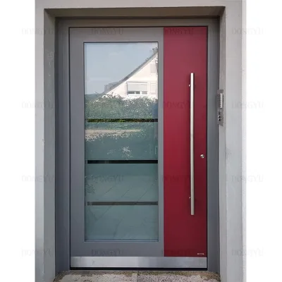Satisfaction Guaranteed Scandinavian Style Durable Thermal Break Aluminum Armored Villa Entrance Door for Secure Entry