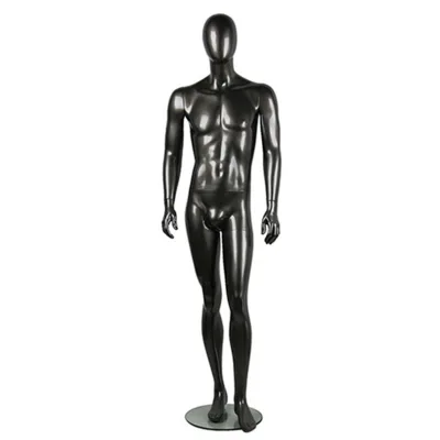 Black Glossy Abstract Male Mannequin on Sale