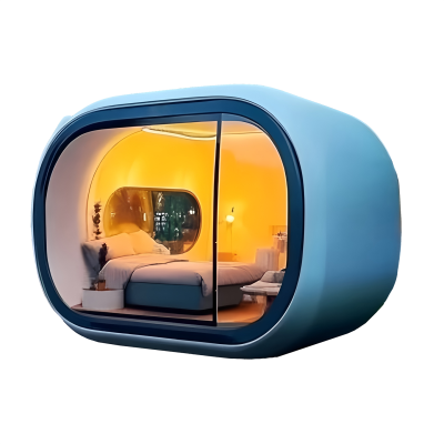 Tiny Home Prefabricated Detachable Container Mobile Glamping Resort Space Capsule Outdoor Hotel Featuring Sandwich Panel Steel