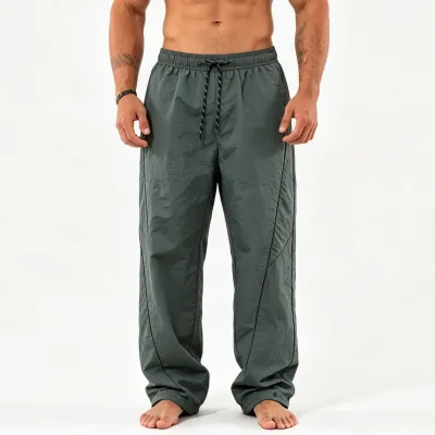 Men Thin Quick Dry Waterproof Straight Leg Cargo Pants,Loose Soft shell Trousers for Hiking Trekking Outdoor Sports