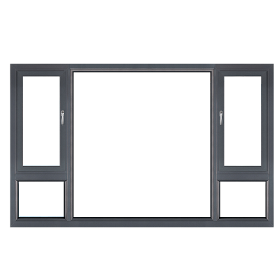 Aluminum Windows House Outswinging Slim Frame Thermal Break Casement Window