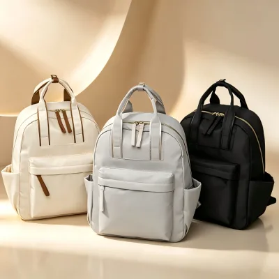 New Trendy Ladies Commute Backpack Portable Handheld Design Water Repellent Fashion School Laptop Backpack for Office Daily Use