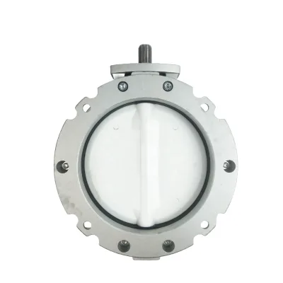 Double Flange Polyurethane Butterfly Valve VFS Aluminum Alloy for Concrete Batch System Batching Plant Spare Parts