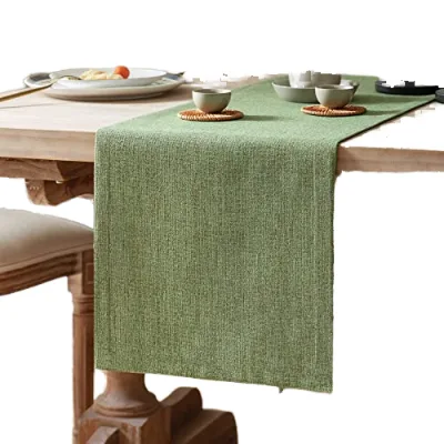 Simple Blank Table Runner Custom High Quality New Style Digital Printing Cotton Linen Table Runner for Hotel Dining-table