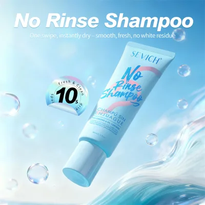 SEVICH No Rinse Shampoo 80Ml Mini Travel Size Waterless Dry Hair Shampoo Oil Control Instant Volume Zero White Residue
