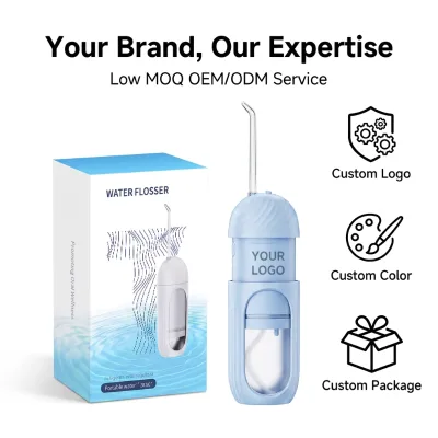 BSCI Factory UV Sterilizations Portable Mini Light 150ML Oral Irrigator 3 Modes Waterproof Rechargeable Family Water Flosser