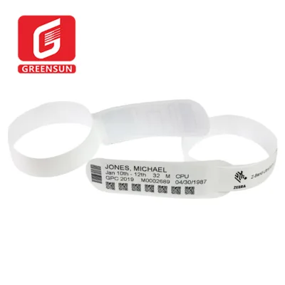 10015355K White Waterproof Thermal Wristbands HC100 ZD510-HC Printing Wristbands