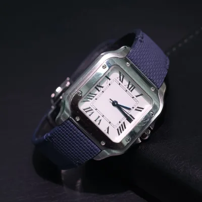 Jettda Factory Connector Rubber Watch Strap Replacement for Cartie Santoz 19mm 21mm Waterproof Quick Release Titanium Connector