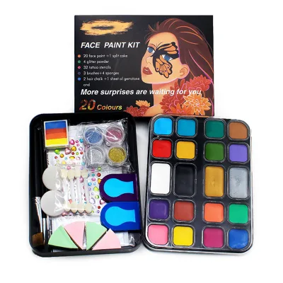 20 Colors Monochromatic Colored Paint in Double-layered Shell.The Colors Are Bright with High Saturation.The Paint Is Non-toxic