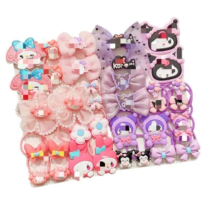 16 Pcs/set 18 Pcs/set KT Cute Child Barrettes Kid Hairgrips Hair Clip Accessories Gift Set Girl Cartoon Pattern Hair Clip Set