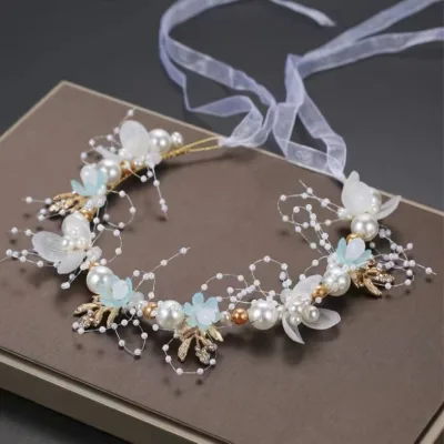 Multicolored Personalized Prom Headband Flower Wreath Clip Customizable Crowns & Tiaras Hair Accessory