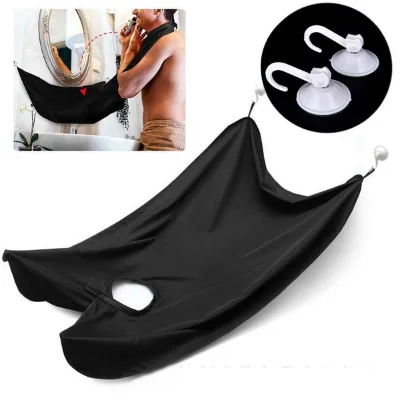 Shaving Bib Beard Catcher with Suction Cups for Mirror