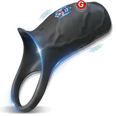 Dick Erection Delay Cock Enlarger Vibrating Massager Long Lasting Erotic Penis Pump Extender Sleeves for Premature Ejaculation
