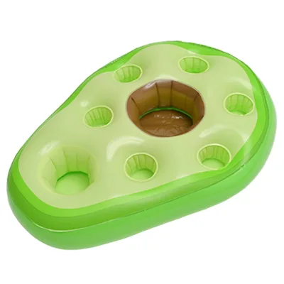 Summer Beach Ice Bucket Inflatable Avocado Drink Holder Ice Bucket Swimming Pool Float Cup Holder