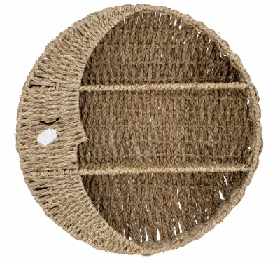 Eco-friendly Seagrass Moony Shelf, Nature for Home Decoration, Bedroom, Natural Items for Ecofriendly Style