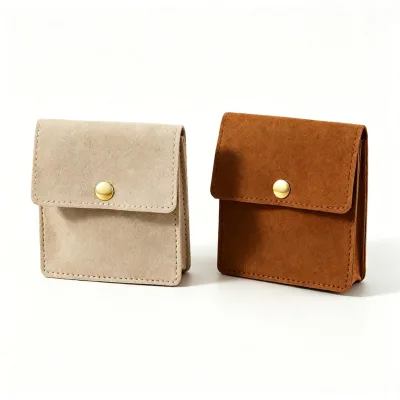 Portable Travel Jewelry Pouch, Mini Ring Earring Necklace Storage Organizer Case for Women Girls
