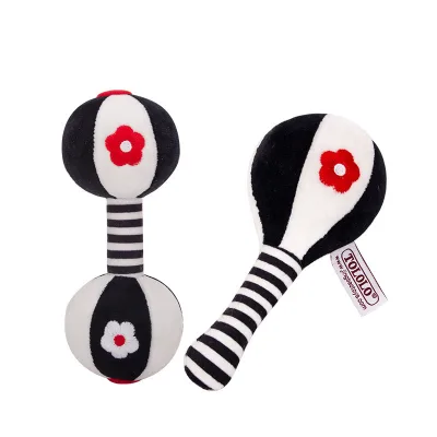 Hot Sell Baby Sensory Hanging Rattles Soft Learning Toys Cute Baby Hand Shake Sand Hammer Rattletoy Set for Baby Comforter