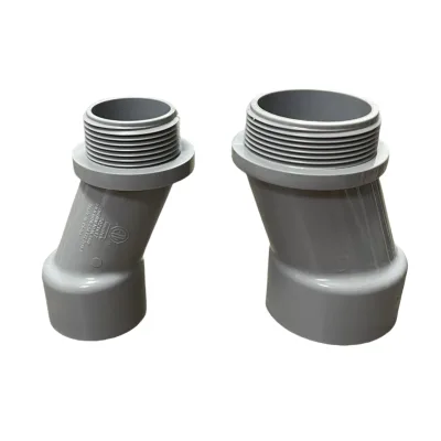 PVC Meter Offset Service Entrance Caps Terminal Offset Nipple Conduit Fitting External Threaded Grey Conduit PVC Conduit