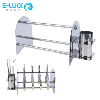 Strong Support Frame Dental Stainless Steel Orthodontic Pliers Holder with Bucket