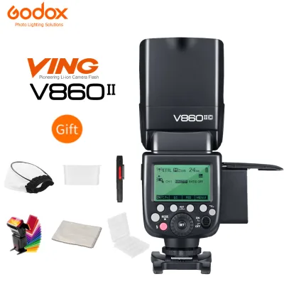 Go dox V860 II V860II-S V860II-C 860II-N Speedlite Li-ion Battery Fast HSS Flash for A7 A7S A7R for Fuji
