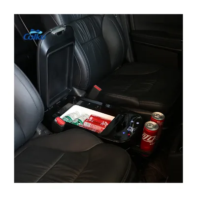 Cooling and Warming Function 8L Mini Freezer 12V Refriger Electric Armrest Box for Car Camper Outdoor