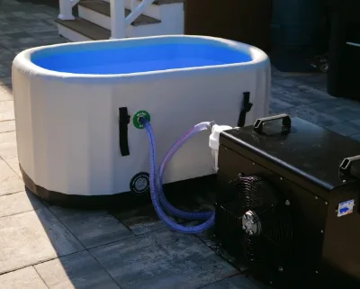 High Quality Outdoor Sports Cold Plunge Tubs Inflatable 5cm Drop Dwf Ice Bath Barrel Cold Plunge Tub for Recovery