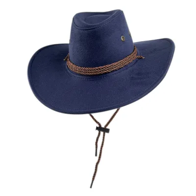Ethnic Style Retro Knight Wool Hat Men's Western Cowboy Hat Women's Jazz Hat Faux Fur Windproof for Adults Casual Party Winter