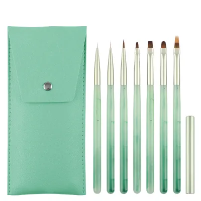 Professional Customized Nail Art Brush with Plastic Handle Nail Brush Pen Factory