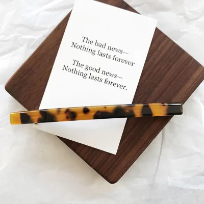 Hot Fashion Amber Leopard Hairpin Geometric Square Acrylic Hair Clips Women Hairpin Clips Hair Accessories for Lover's Gift