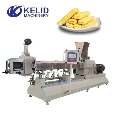 Onion Flavored Rings Extruder Processing Line Puffed Snacks Making Machine