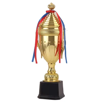 Wholesale Cheap School Customized Sport Trophy Custom Plastic Golden Trophies