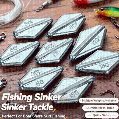 Flat Plane Style Fishing Lead Sinker Anti-Roll Aircraft Shape Weight for Saltwater Fishing