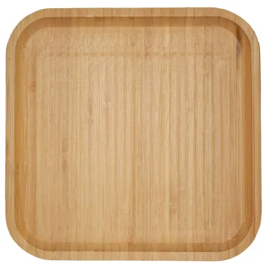 Bamboo Wooden Plates Cheese Coffee Tea Serving Tray Natural Wood Dinnerware Serving Wooden Dish Square Sushi Buffet Drink