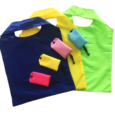 2026 Top Seller Cheap Price Eco Foldable Reusable Grocery Polyester Tote Bag with Shoulder Strap and Custom Logo Printed
