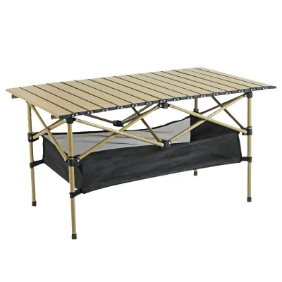 Modern Portable Egg Roll Table Easy Folding Design for Outdoor Camping Beach or Gym Use Wilderness Furniture