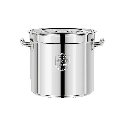 Stainless Steel Stockpot 3.0mm Thick 304 Food Grade Commercial Soup Pot Large Capacity Restaurant Catering Cookware with Lid