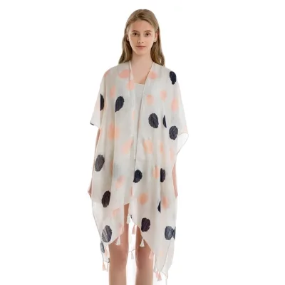 Fashion Women's Dots Sarongs for Women Plus Size Beach Wrap Hand Tie Dye