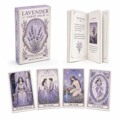 Custom Scented Tarot Cards Personalized Fragrance Deck Premium Printing Eco-Friendly Durable PVC Material Guidebook Gift Box