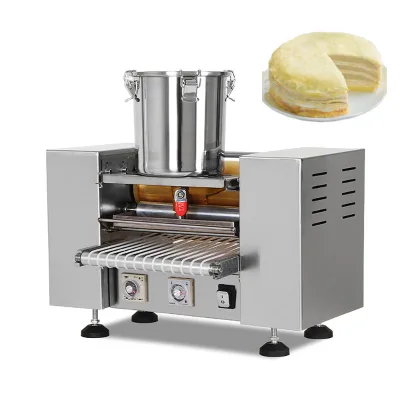 Automatic Layer Cake Crust Machine Spring Roll Crepe Equipment Making Dumpling Crust Spring Roll Skin Forming Equipment