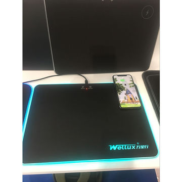 RGB mouse pad with wireless charging