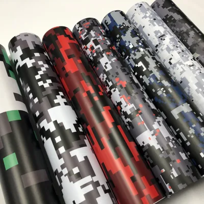 Multi-Color Camouflage Luxury Car Wrap Film Dynamic Color Shift Effect PVC Material 5-Year Warranty for Unique Custom Off-Road