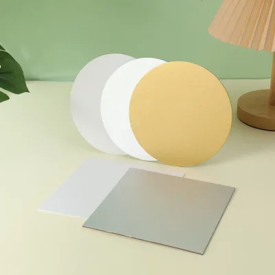 Gold Silver White square Round Paper Cake Board Cake Base for Cake Packaging