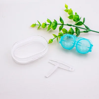 Waterproof PP Material Contact Lens Case Kit with Tweezers Holder Complete Box Set Chanxin Brand MC-108 Model