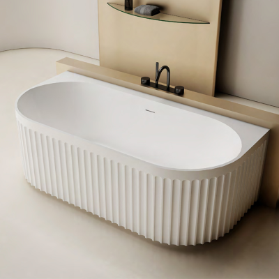 The Latest Artificial Stone Bathtub Spacious Interior Can Provide Users with the ultimate Immersive Bathing Experience