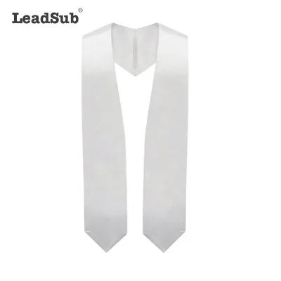 Leadsub Custom Logo Sublimation Blank Printed Graduation Sash Satin Fabric Embroidery Graduation Stole Graduation Scarf