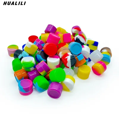 2ML Mini Silicone Jar for Storage Oil and Silicone Container