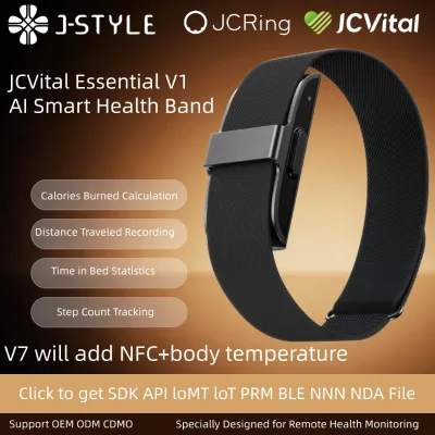 JCVital V1 Patent ROHS SDK API One Stop Smart Health Device Solution Provider Custom R&D Production for Global Clients